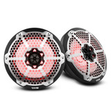 DS18 HYDRO NXL-8M/BK 8" 2-Way Marine Water Resistant Speakers with Integrated RGB LED Lights 375 Watts - Black