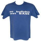 SHCA T-Shirt - No Bullshit Just Bass - Navy Blue w/ White Logo