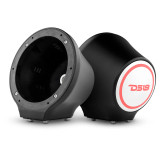 DS18 6.5“ Universal Flat Mount Speaker Pod With LED RGB Lights -Black (PAIR)