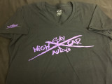 SHCA Womens V-Neck T-Shirt - Purple X Logo