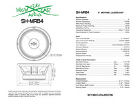 SHCA Pro Audio MR84 8" Midrange Midbass Speaker 800 Watts 4 ohm (Single)