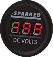 Sparked Innovations Single 12VDC Voltmeter Battery Voltage Monitor