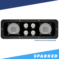 Sparked Innovations Switch Panel With Dual SMD Meter for GM or Chevrolet Truck or SUV Center Console 1999 – 2007