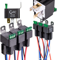 Sky High Car Audio - 30A Fused Relay with 4-Pin Harness (6 Pack)