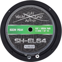 SHCA Pro Audio Package 4 EL64 6.5" Midrange Midbass Speakers & 4 PROTW2 Tweeters