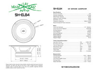 SHCA Pro Audio Package 2 EL64 6.5" Midrange Midbass Speakers & 2 TW1S Tweeters