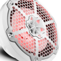 DS18 HYDRO NXL-8M/WH 8" 2-Way Marine Water Resistant Speakers with Integrated RGB LED Lights 375 Watts - White