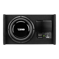 DS18 - EN-DF10A Amplified 10" Shallow Down-Firing Subwoofer Enclosure 500 Watts (Loaded + Amp)