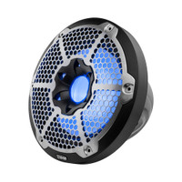 DS18 - HYDRO NXL-10SUB/BK 10" Marine Water Resistant Subwoofer with Integrated RGB Lights 600 Watts SVC 4-Ohm - Black