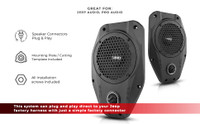 DS18 JL-SB6 Plug & Play Soundbar Enclosure Upgrade with 6.5" Neodymium Mid-Range and Tweeter For Jeep Wrangler JL / JLU | Gladiator JT Left and Right