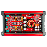 DS18 SXE-3000.4D Class D 4-Channel Full-Range Car Amplifier 200 x 4 RMS @4 OHM 3000 Watts - Red