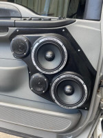 Custom Speaker Pods Dual 6-1/2″+ Dual 3-1/2″ for Front Door 99-07 Ford F-250/Excursion Speaker Pods
