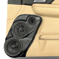 Custom Speaker Pods Dual 6-1/2″ + Single 3-1/2″ for Front Door 07-09 GM Full Size Truck Upper Handle Speaker Pods