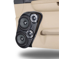 Custom Speaker Pods Dual 6-1/2″+ Dual 3-1/2″ for Front Door 07-09 GM Full Size Truck Upper Handle Custom Speaker Pods