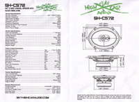 SHCA - C572 5x7" 2-way Coaxial Speakers (Pair) With Glass Fiber Cone Sky High Car Audio