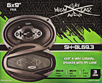 Sky High Car Audio BL69.3 6x9" Coaxial 3 Ohms Sky High Car Audio