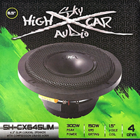 Sky High Car Audio SH-CX64SLIM 6.5" Slim Coaxial Speaker With Compression Driver Horn Sky High Car Audio
