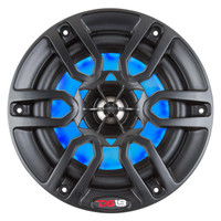 NXL6 HYDRO 6.5" 2-WAY MARINE SPEAKERS WITH INTEGRATED RGB LED LIGHTS 300 WATTS MATTE BLACK (PAIR)