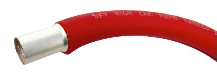 2/0 XL Wire Ferrules Sky High Car Audio