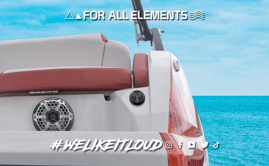 DS18 Marine Waterproof Universal Bluetooth Streaming Audio Receiver with Controller (Works with