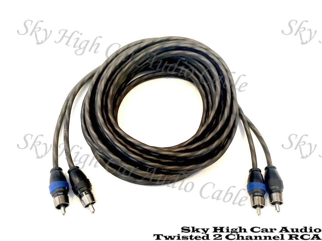 Sky High Car Audio Twisted 2Channel RCA 1.5ft