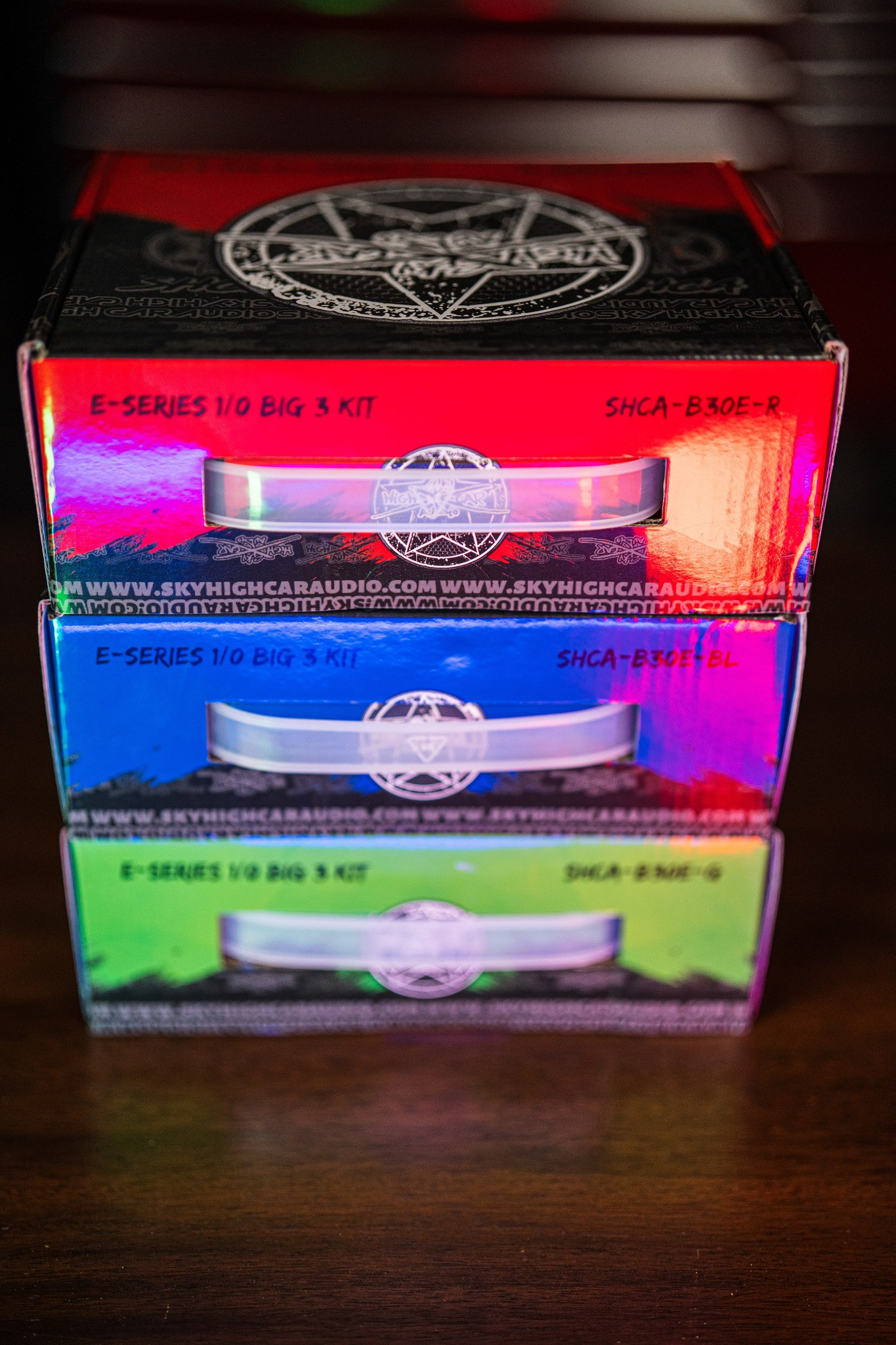 Sky High Car Audio ESeries 1/0 CCA Big 3 Upgrade Kit Install Accessories