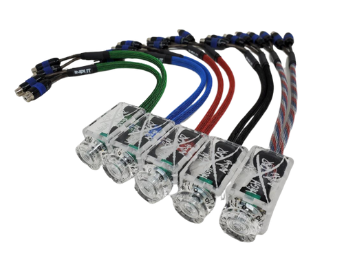 SHCA MINI CLEAR BASS KNOB WITH COLORED LEADS