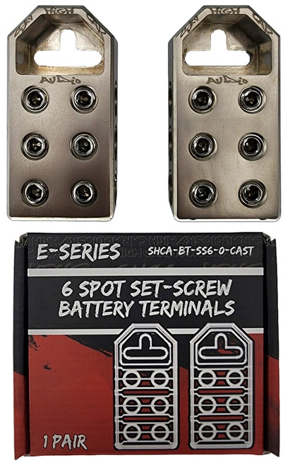 Sky High Car Audio (6) 1/0 Battery Terminals Cast Sky High Car Audio (6) 1/0 Battery Terminals Cast