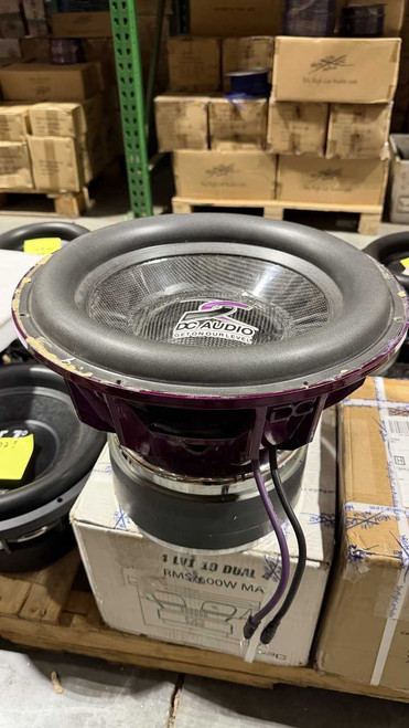 B Stock Dc Audio LVL 5 15" D1 Carbon cone, Carbon cap, purple basket DC Audio