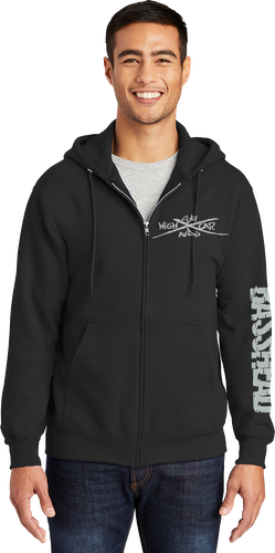 Sky High Car Audio Basshead Zip Up Hoodie - Black Swag