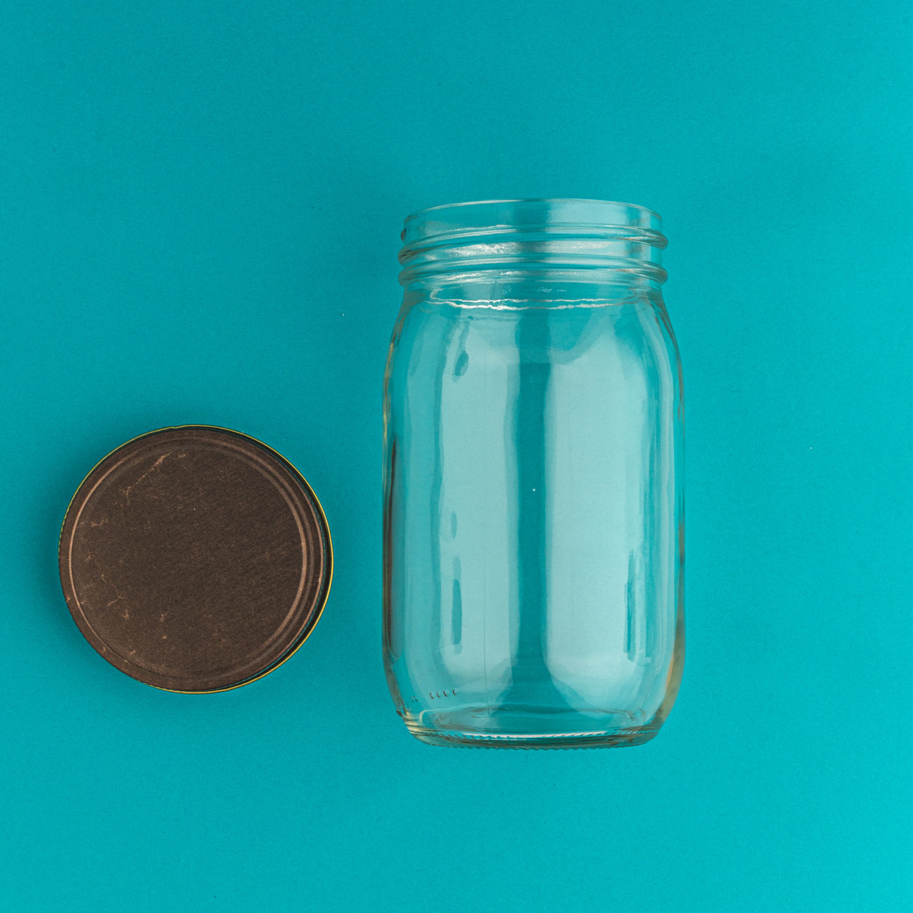 8 oz. Smooth Mason Jars with Pewter Lids - Nature's Garden Candles