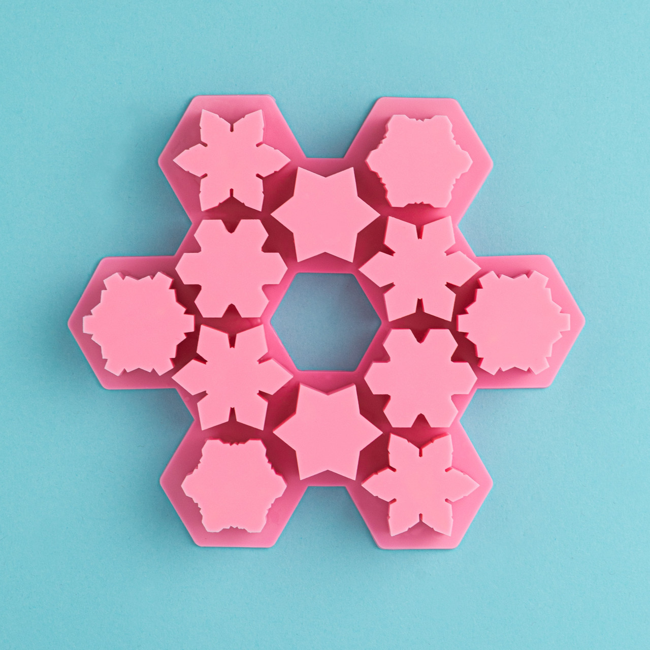 Small Snowflakes Silicone Mold - Nature's Garden Candles