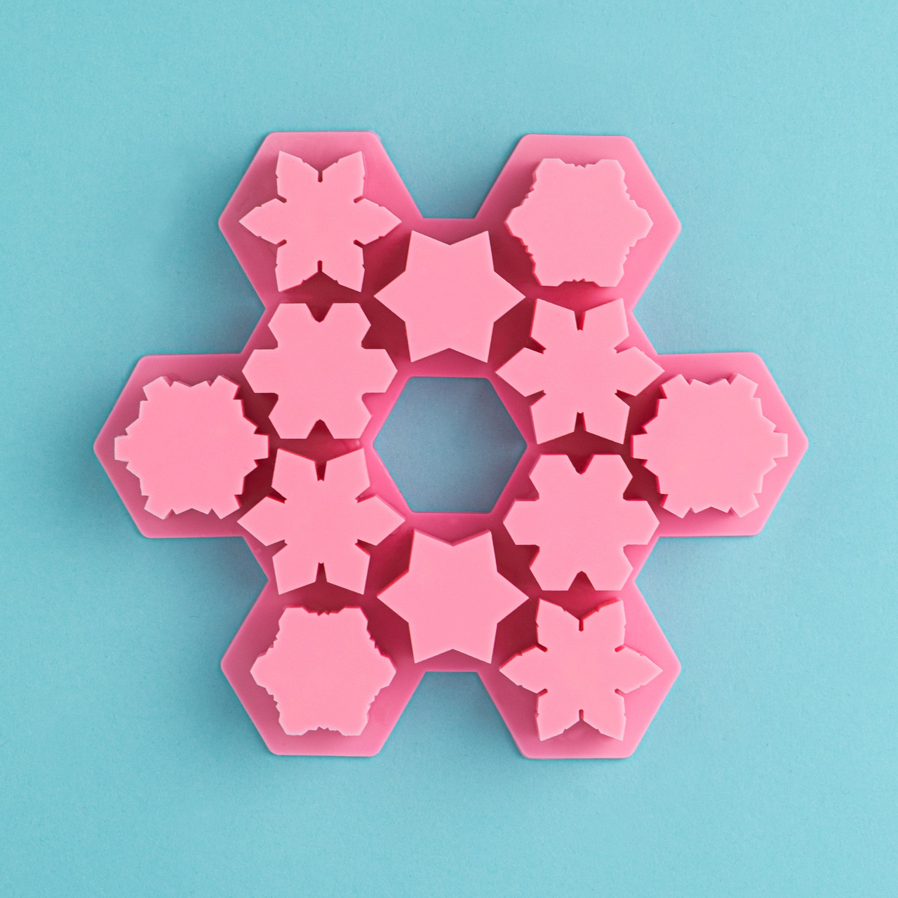 snowflake silicone molds products for sale