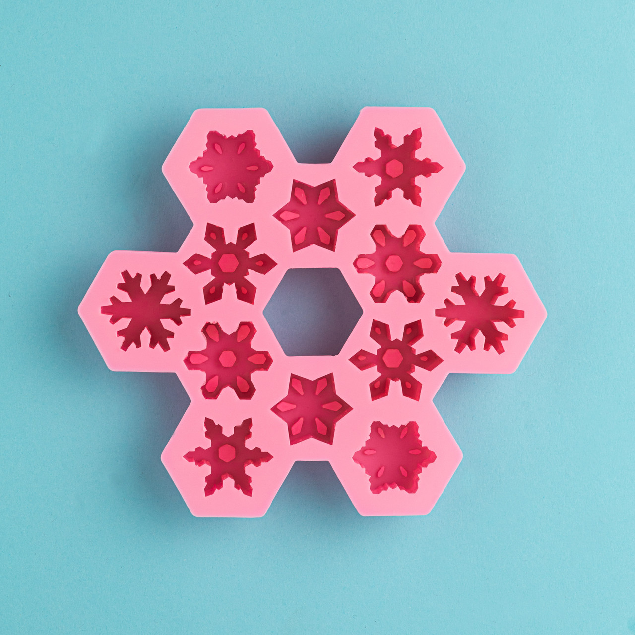 Small Snowflakes Silicone Mold - Nature's Garden Candles