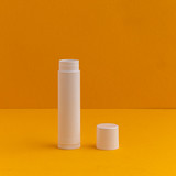 White Lip Balm Tubes and Caps - Image