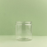 8 oz Clear Plastic PET Cosmetic Jar - Image
