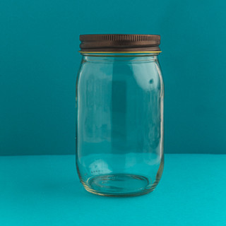 6 oz. Straight Sided Glass Jars With White Lids - Nature's Garden