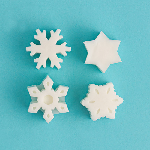 Small Snowflakes Silicone Mold - Nature's Garden Candles