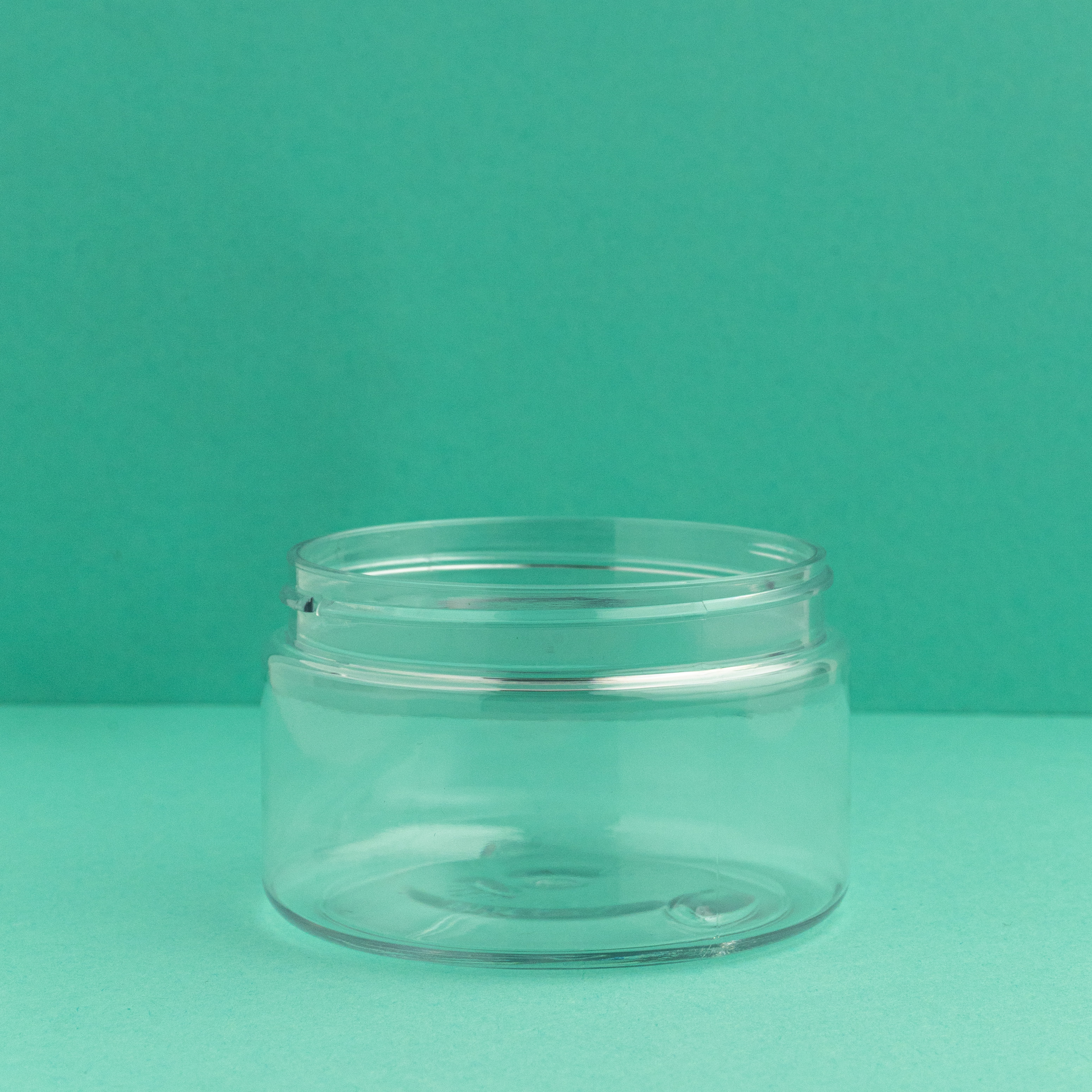 Low Profile Clear Plastic Jars