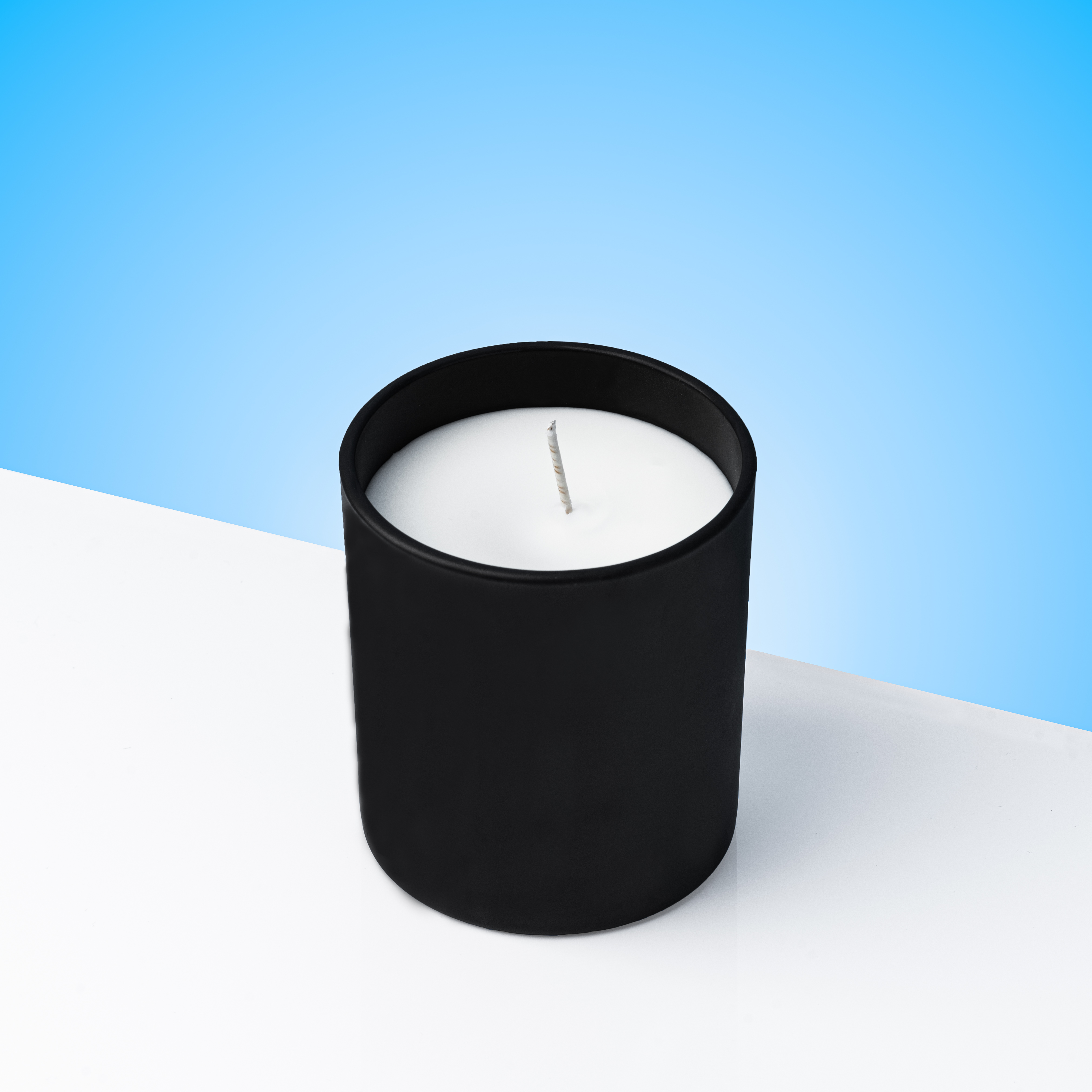 Matte Black Straight Sided Tumbler Candle Jars