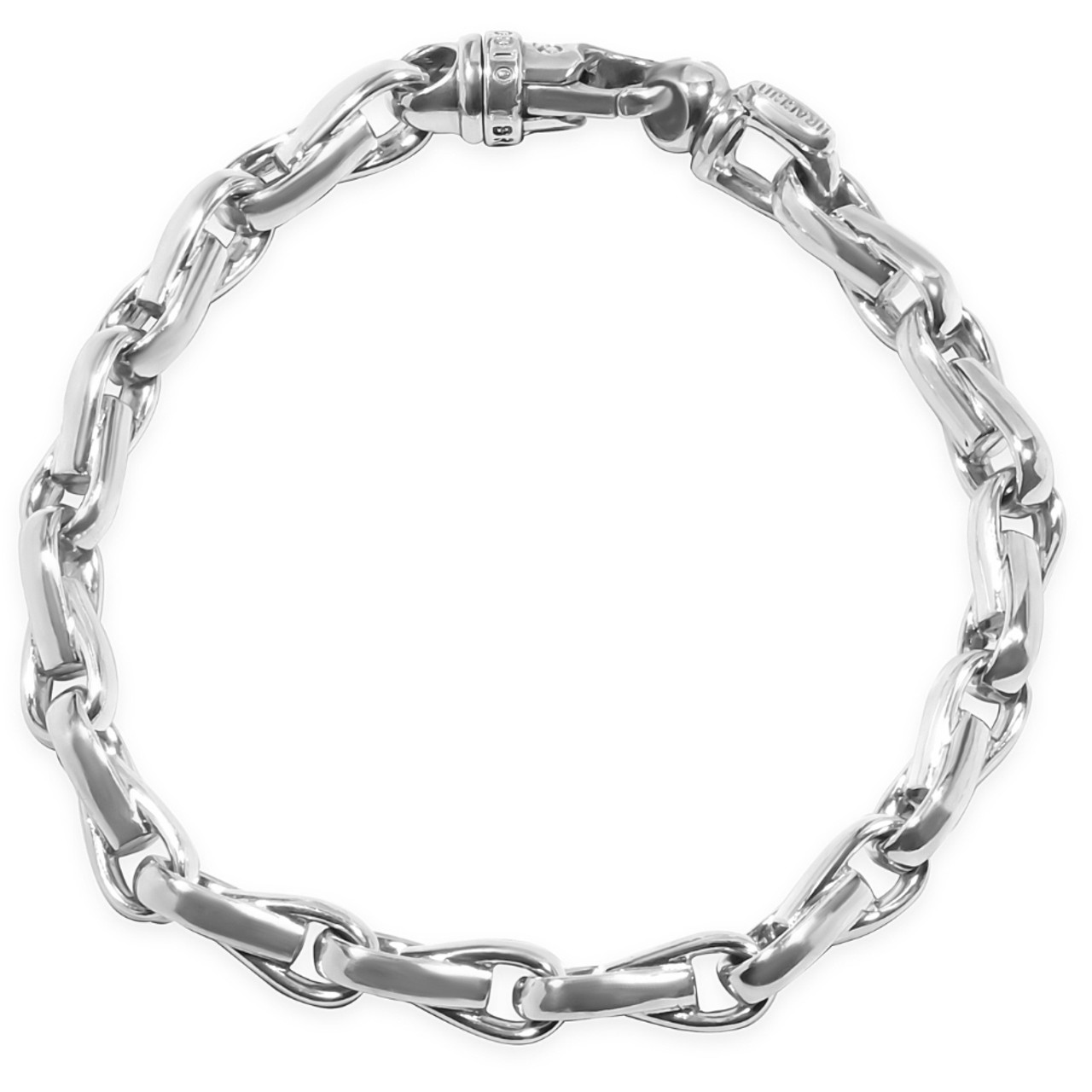 Buy Mine Platinum PT 950 Two Tone Purity Loose Bracelet for Men Online