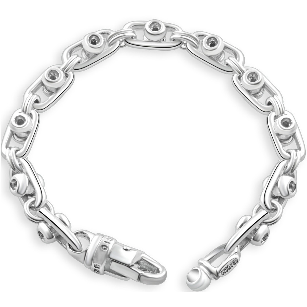 Men's 14k Gold (49gram) or Platinum (92gram) 7.5mm Link Bracelet 8.5