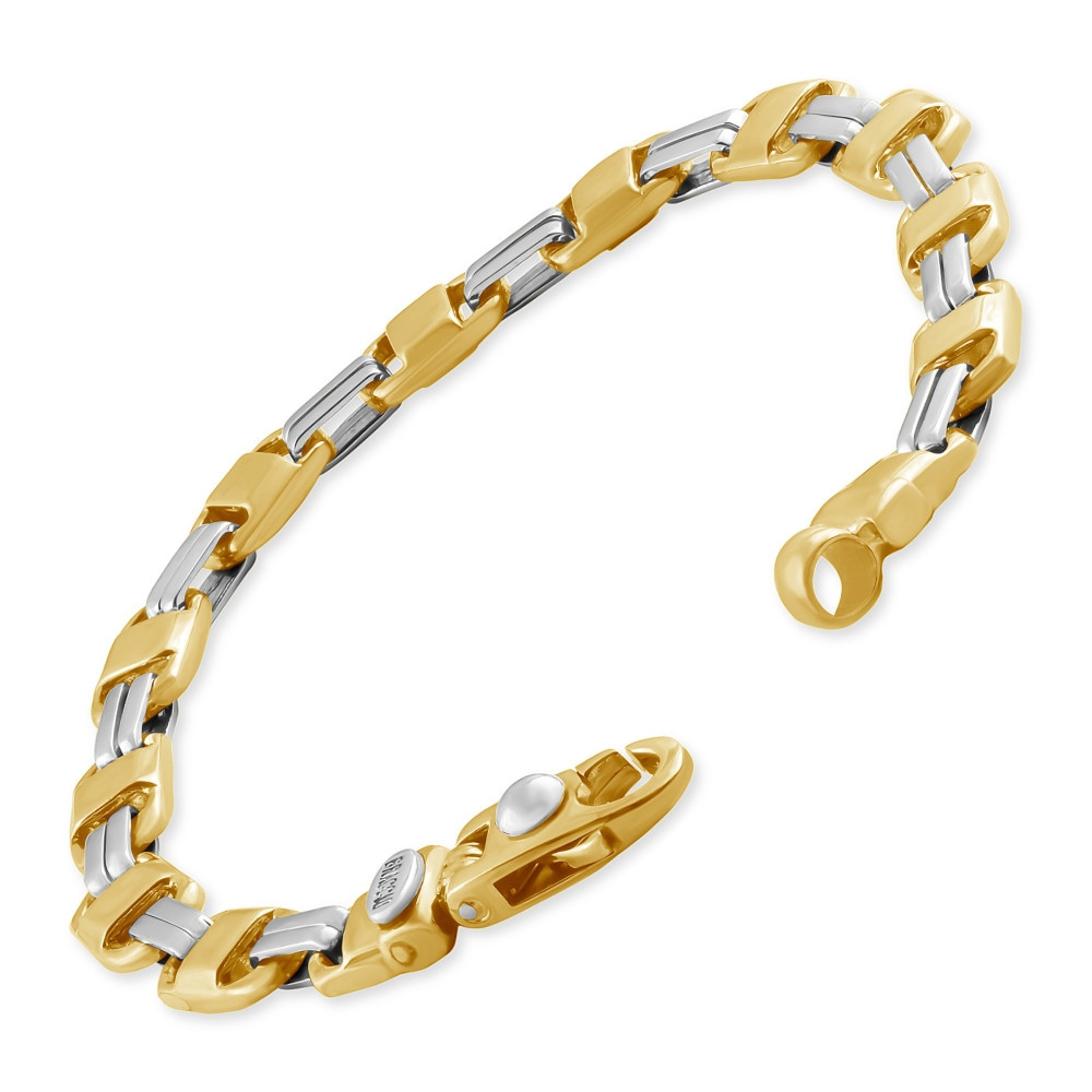 Men's Designer Link 14k Gold (32gram) or Platinum (52gram) 3.5-8mm