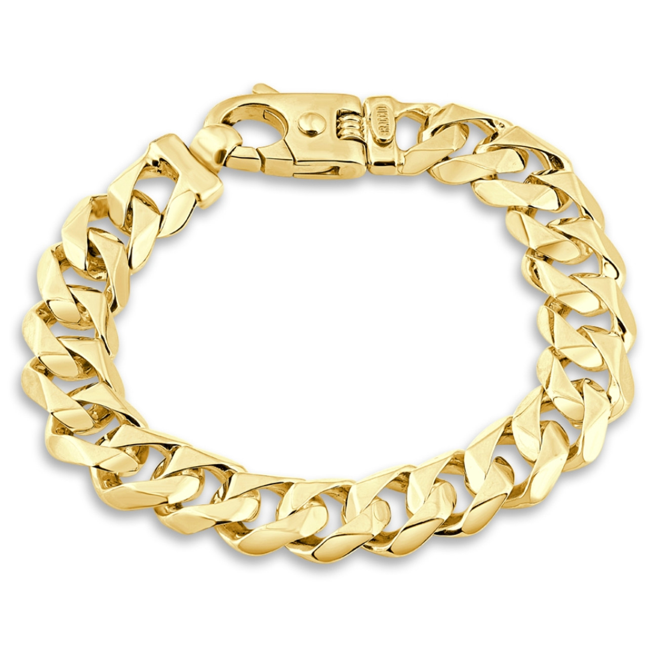 Square Linked With Diamond Best Quality Gold Plated Bracelet For Men – Soni  Fashion®