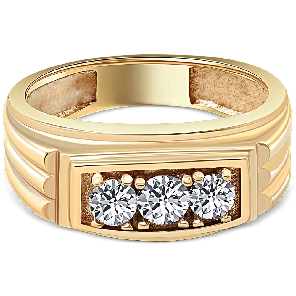mens dress rings gold Vintage 18K Yellow Gold Lapis Men's Ring main image 0