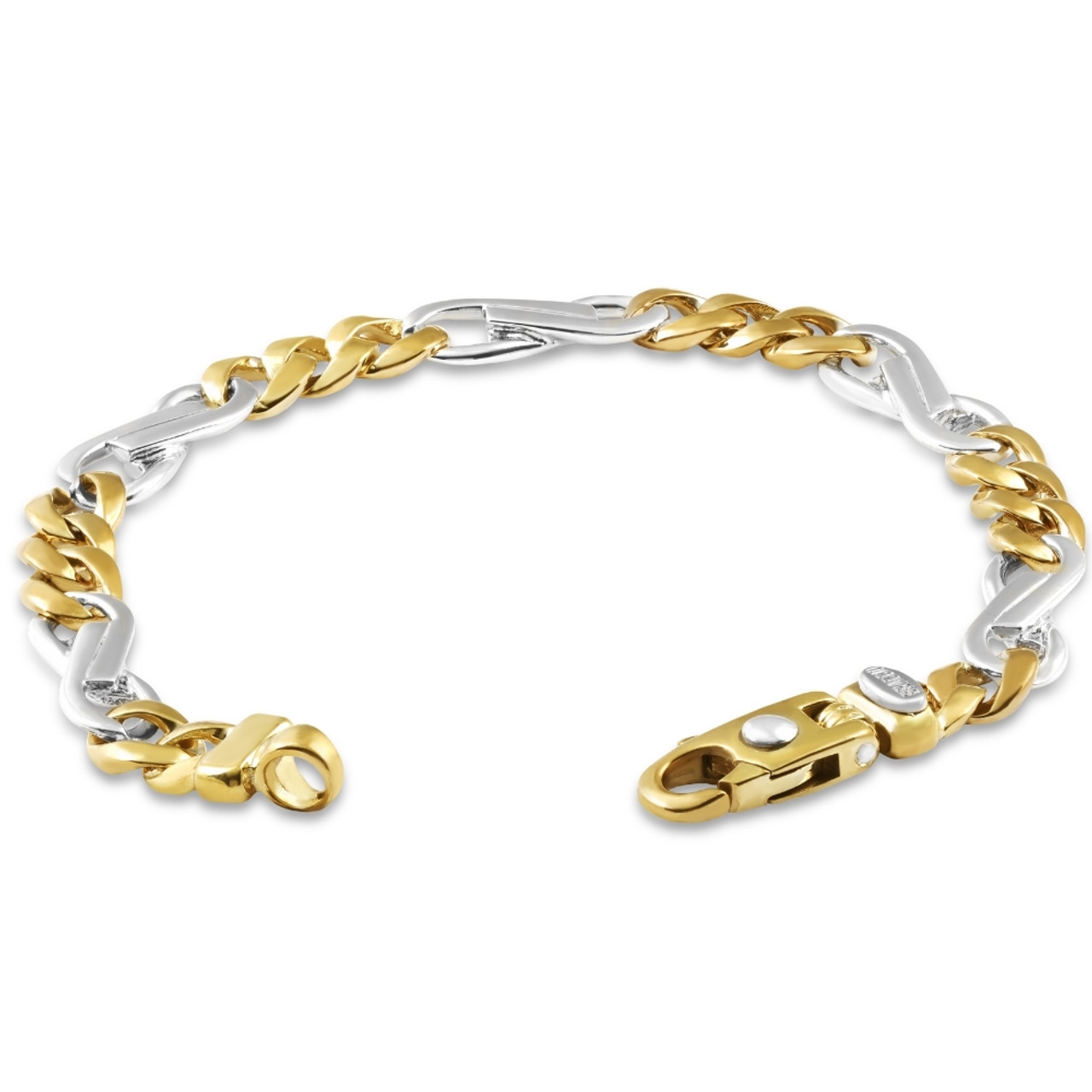 Rolo Chain Bracelet in Platinum, 4mm