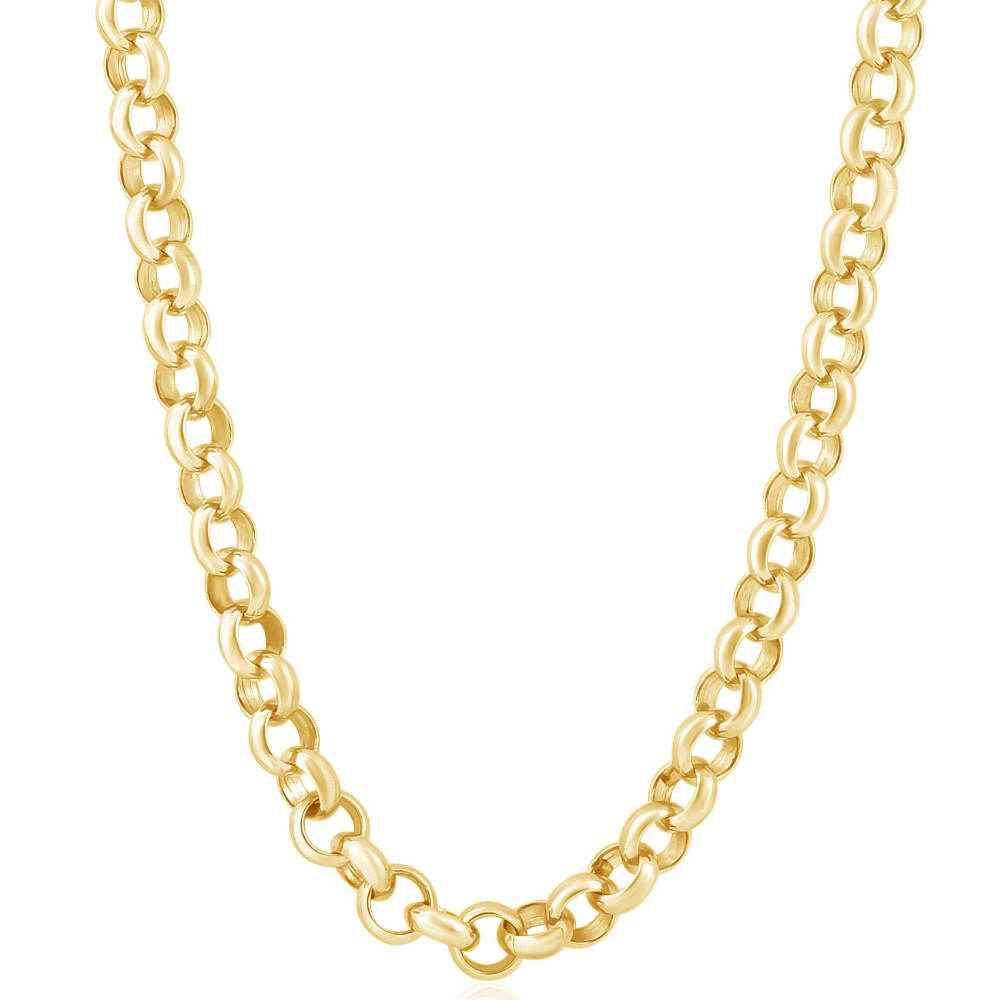 Men's Rolo 14k Gold (59gram) or Platinum (110gram) Link Chain Necklace 18