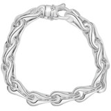Men's 14k Gold (88gram) or Platinum (165gram) 11.5mm Link Bracelet 9"