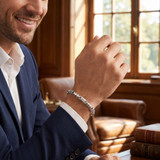 Men's 14k Gold (30gram) or Platinum (57gram) 6.5mm Link Bracelet 8.5"