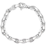 Men's 14k Gold (62gram) or Platinum (114gram) 8mm Link Bracelet 8.5"